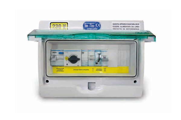 QUADRI ELETTRICI MOD. BASE PER 1 POMPA SKIMMER MONOFASE